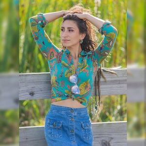 II Cielo Floral Blouse